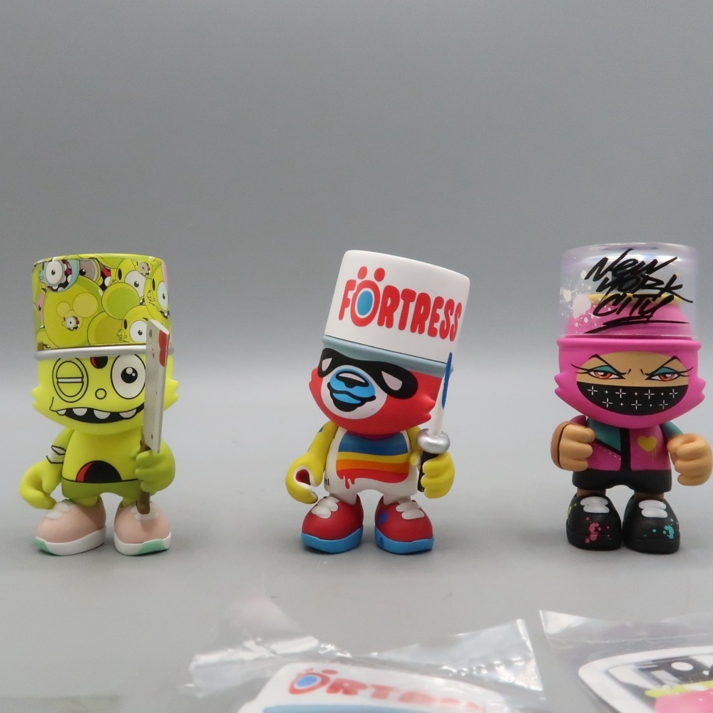 3 Superplastic Janky Figure Lot Space‎ Monkey, Flying Fortress, TooFly